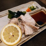 新力 - 令和6年3月 営業時間(17:00〜22:00)
ふぐ身ゆびき 税込385円