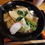 水穂 - 湯葉うどん　ひもかわ麺