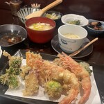 Kiichi - 海老さんII、牡蠣、タコ、魚青じそ巻き、芽キャベツ、さつまいも、かぼちゃ