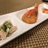 天厨菜館 新宿高島屋タイムズスクエア店 - 酔っ払い海老入り前菜