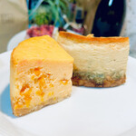 チャコメ - レッドチェダー　ブルーチーズ　このチーズの味わいの違いを食べてみて！　　byまみこまみこ