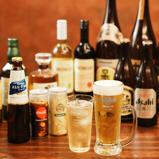 A wide variety of drinks that go well with Yakiniku (Grilled meat)