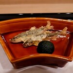 馬車道 大かわ - 稚鮎の天婦羅