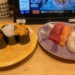 Kaitenzushi Haneda Ichiba - かがやき3貫、いろどり3貫