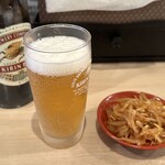 Musashino Abura Galtukai - 2024年3月 瓶ビール ¥580 + サービスのもやしナムル