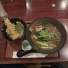 丸中 - 鴨南蛮そば（十割蕎麦）＋ミニ穴子天丼