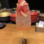 創作鉄板 粉者東京 - 生グレープフルーツハイ…中のおかわりが止まりませぬ