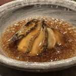 廣澤 - ⑨鮑肝の炒飯、鮑載せ、土鍋仕立て