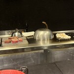 創作鉄板 粉者東京 - 綺麗な鉄板ね〜