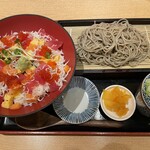 そば酒房 凛や ペリエ千葉店 - 宝石丼セット