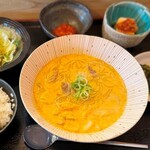 New Korean & wine Ajyu - 豆乳コラーゲンスープ春雨定食