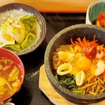 New Korean & wine Ajyu - 石焼ビビンバ定食