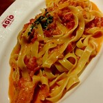 マーケットレストラン AGIO - 紅ズワイガニのフェットチーネ♡