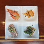 Koshitsu Chuuka Iwaen - 前菜４種盛り