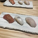 THE SUSHI GINZA 極 - 1回目のまぐろとイカ