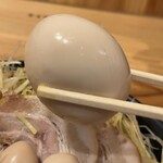 横浜家系ラーメン 喜夢家 - 半熟味玉リフト