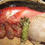 茶良ら - 本日の食材・キンメ・ヒラメ・他