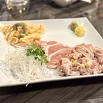 博多中洲 ぢどり屋 - ○鶏刺し三種盛り様