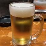 おどる魚 - 先ずは生ビール瞬殺（＾ν＾）