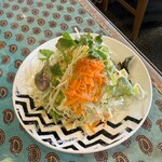 Tandori Kicchin Nisshin Ten - サラダ(ドレッシングが美味♡♡♡)
