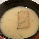 京懐石 美濃吉 - 椀物　京の白味噌仕立て揚げ真丈