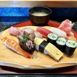 しほう田 - にぎり鮨ランチ…¥1,300円(税込)