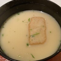 京懐石 美濃吉 そごう横浜店 - 椀物　京の白味噌仕立て揚げ真丈