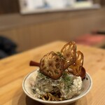 焼きそば居酒屋どーも - ガリポテサラ