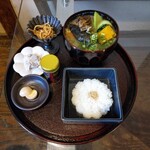珈琲ぶりこ - 一汁三菜膳(旬菜の煮浸し)
