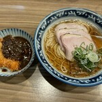 斗香庵 OJIMA - 中華蕎麦（チャーシュー増し）、茶碗カツカレー