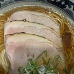 斗香庵 OJIMA - チャーシュー増し¥200（肉は半分に折り畳まれてます）