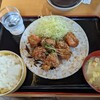 マルキ食堂 - 料理写真:から揚げ油淋鶏¥600-に中ライス¥200-