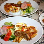 大皿ランチx2人分