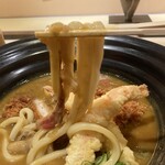 Kitashinchi Hondoori Tsurutontan Kinshourou - カレー三昧のおうどん（麺リフト）