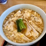 Odawara Hatsuhana - 他人南せいろのつけ汁、豚肉とネギと玉子