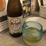 あぐー豚しゃぶしゃぶ専門店 オーシャンBoo！ - 沖縄で飲むオリオンは最高だそうです。
