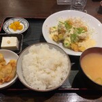 Toriten Rudwu- - チキン南蛮定食1000円にとり天(2個)追加180円