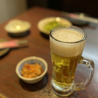 お酒も充実◎お店イチオシのラーメンとビールのマリアージュを！