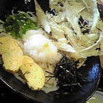 久兵衛 - ごぼうおろしぶっかけ（冷）７２０円  生卵トッピング＋５０円