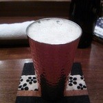 蕎麦切り 酒 大愚 - プレモル小瓶。