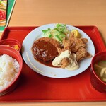 Joyfulｌ - 黒毛和牛のメンチカツ&チキン南蛮定食