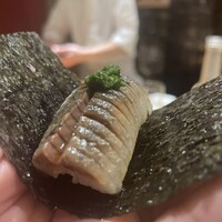 鮨 かぐら - イワシの手巻き