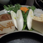 人形町今半 - すき焼きの野菜や豆腐