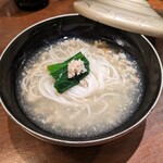 うにと牡蠣と日本酒と 食堂うに61 - 「海老入りにゅうめん」