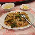 赤坂飯店 - 　　　　ニンニクの芽と豚肉の炒め定食