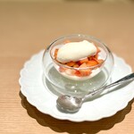 蓬左茶寮 - 苺のパンナコッタ
