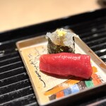 蓬左茶寮 - ✅赤身握り 生しらす軍艦