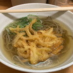 麺家まるきん - かき揚げ＋そば