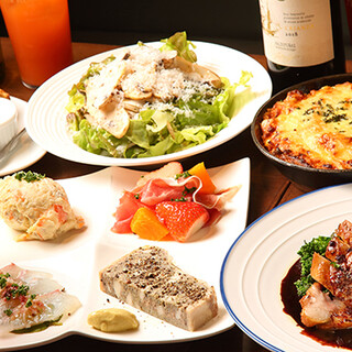 シェア派に喜ばれるコース。余ったらお持ち帰りも可能◎