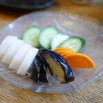 かぶと - 「お新香盛り合わせ」